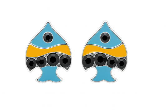 Kids Teenagers Fish Stud Earrings