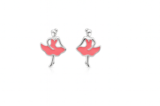 Kids Teenagers Dancing Doll Stud Earrings