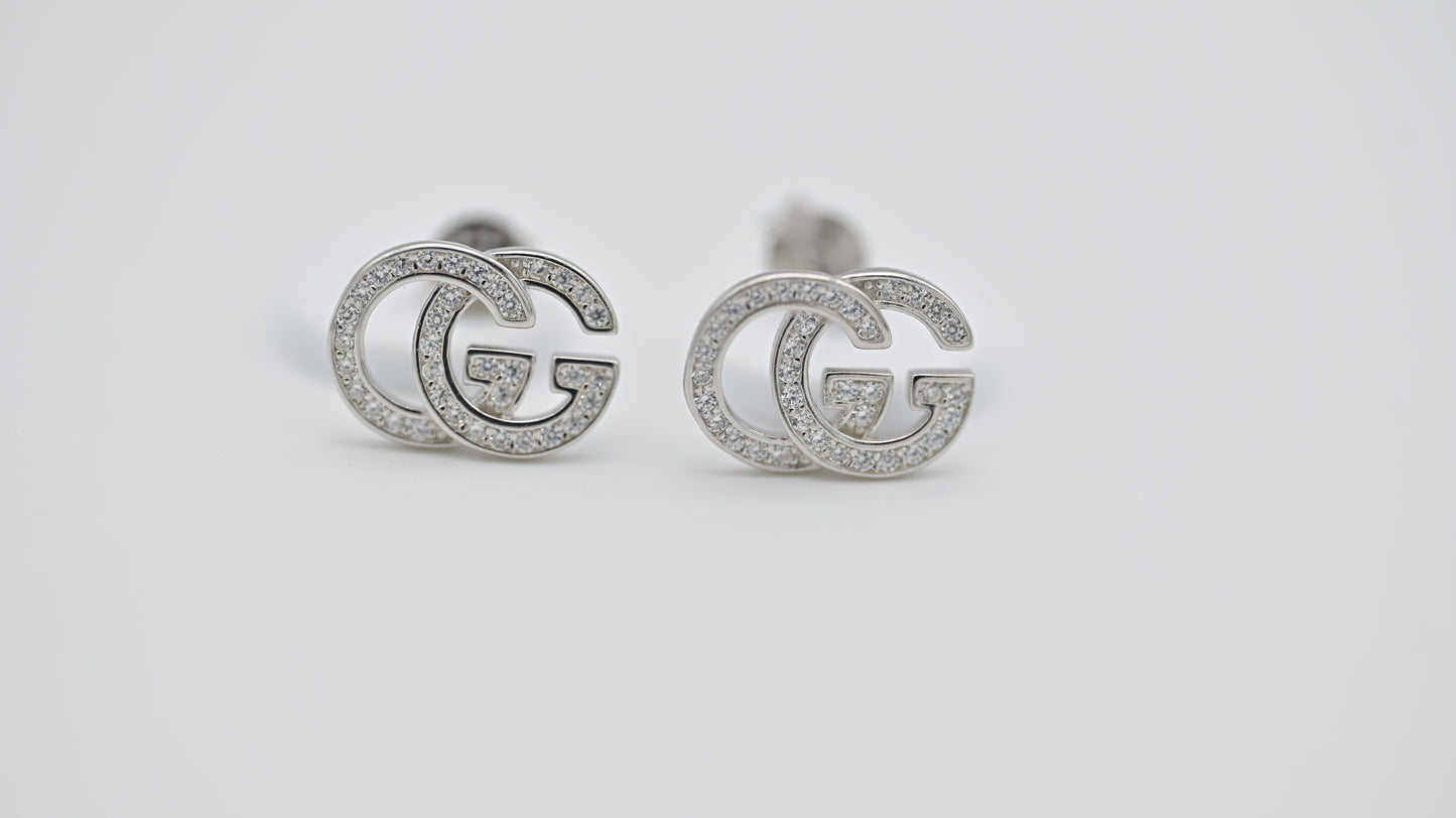 Kids Teenagers Gucci inspired Zirconia Stud Earrings
