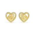 Heart Flower Earrings