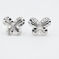Rhodium Butterfly Earrings
