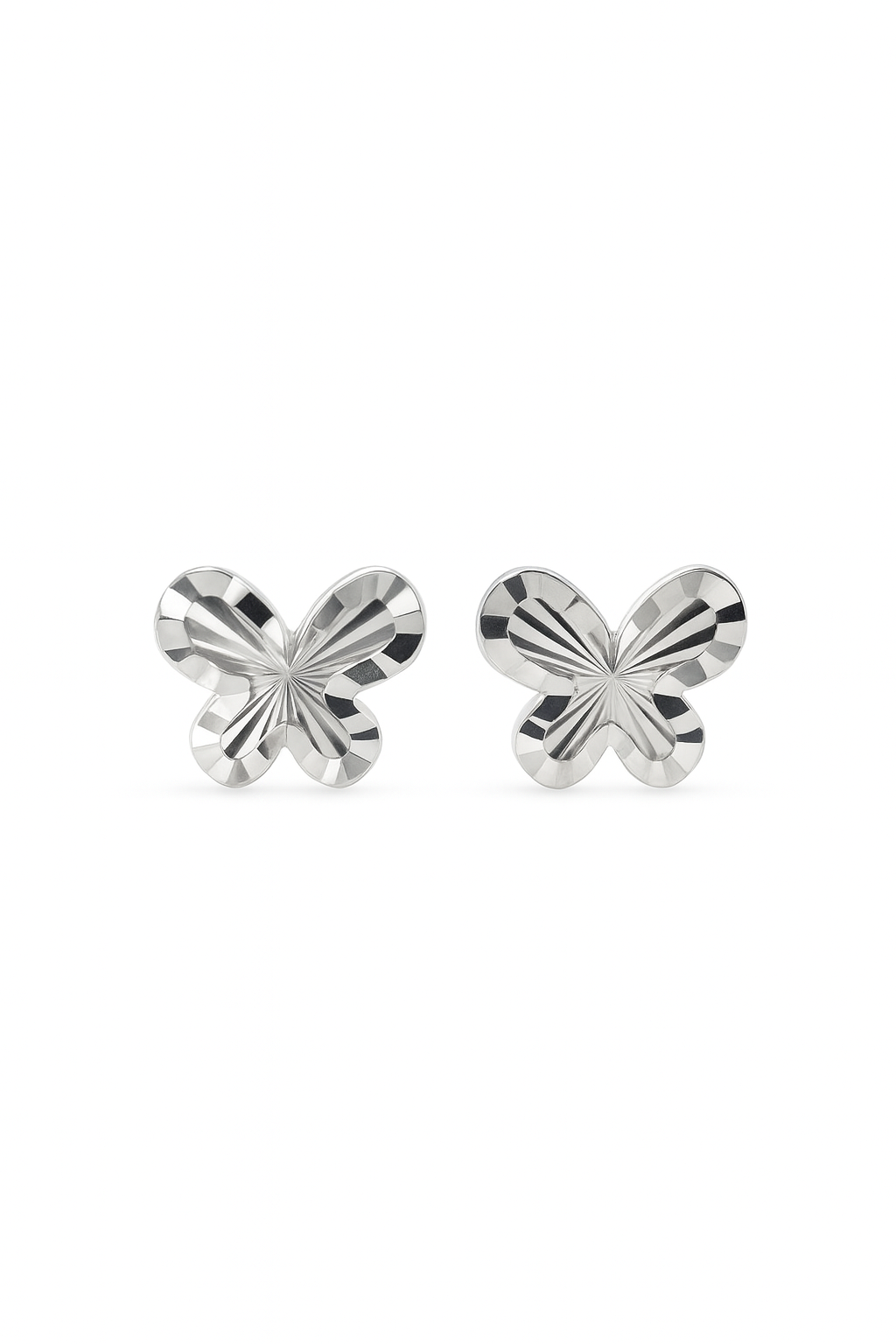 Rhodium Butterfly Earrings