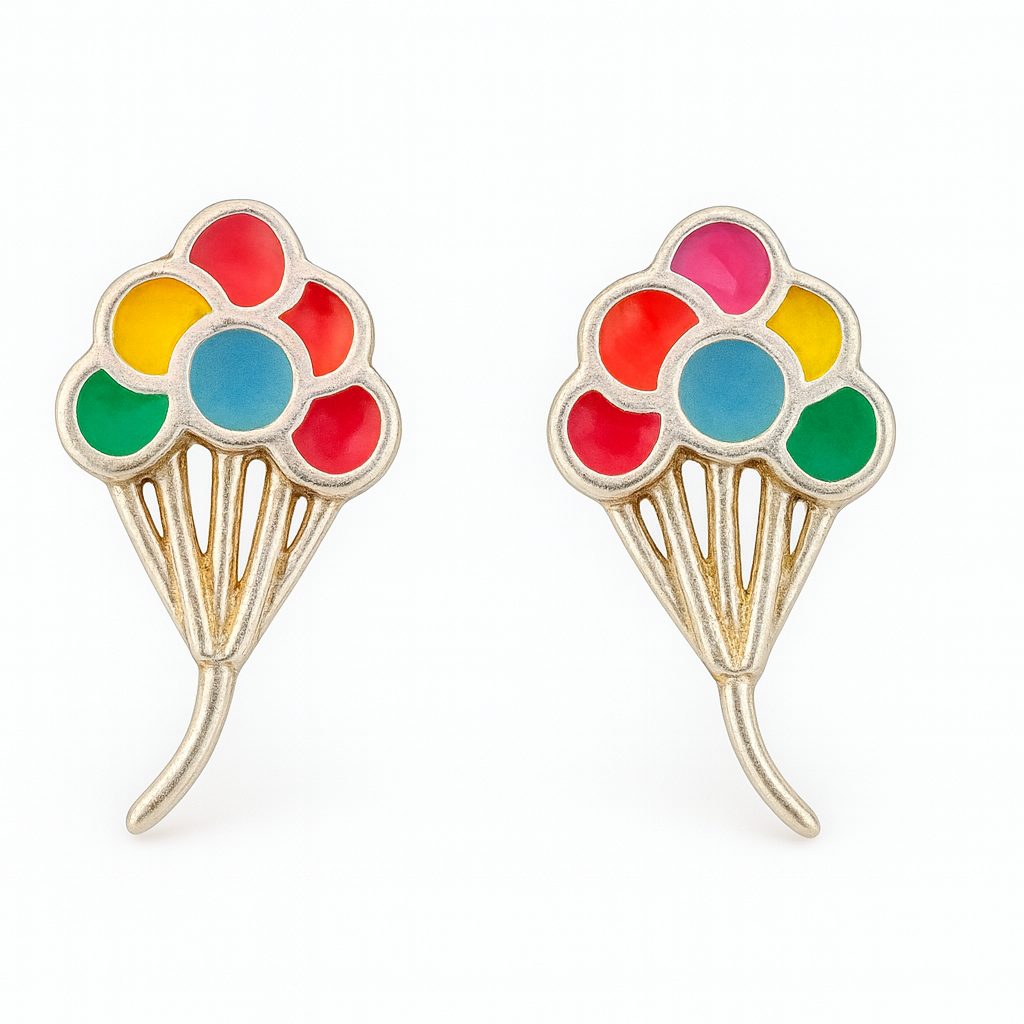 Rainbow Earrings Silver Earrings