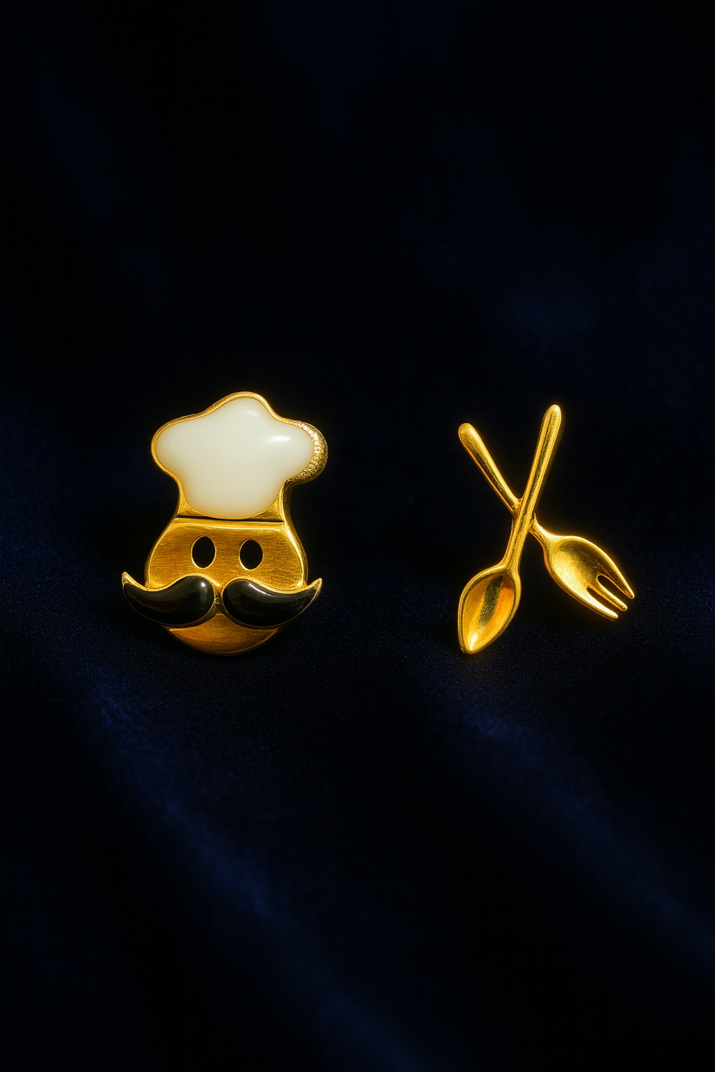 Chef & Cutlery Mismatched Stud Earrings