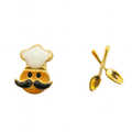 Chef & Cutlery Mismatched Stud Earrings