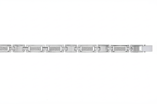 Silver Polished Bar Bracelet
