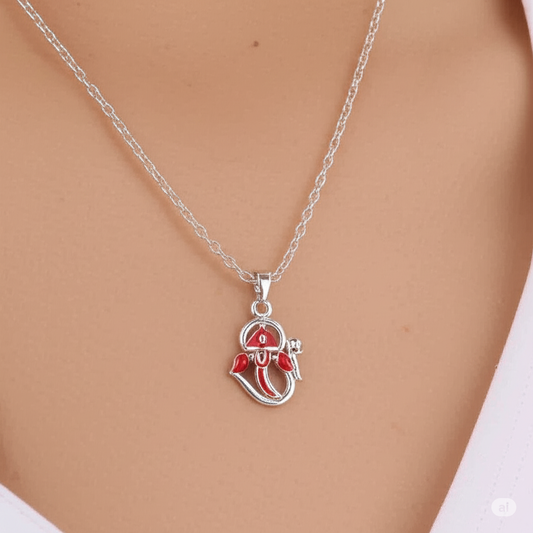 Miora 925 Sterling Silver Om Ganesha Pendant