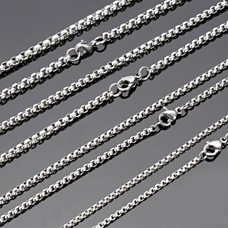 Round Box Chain | Sturdy & Polished Design for Everyday Wear
