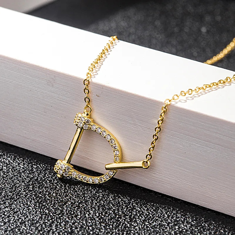 Gold Plated D-Link Necklace