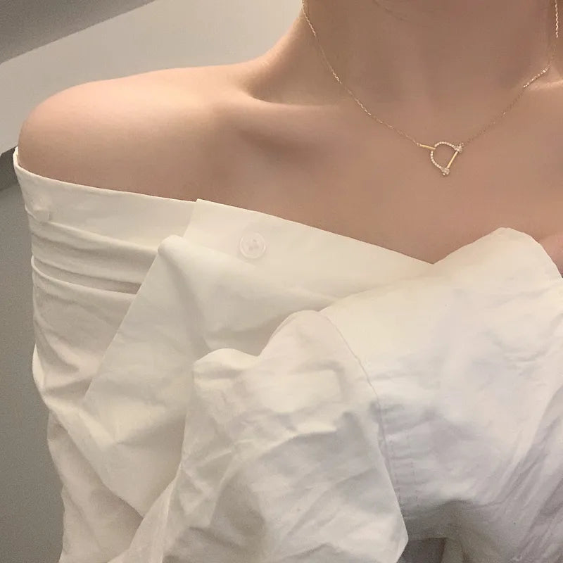 Gold Plated D-Link Necklace