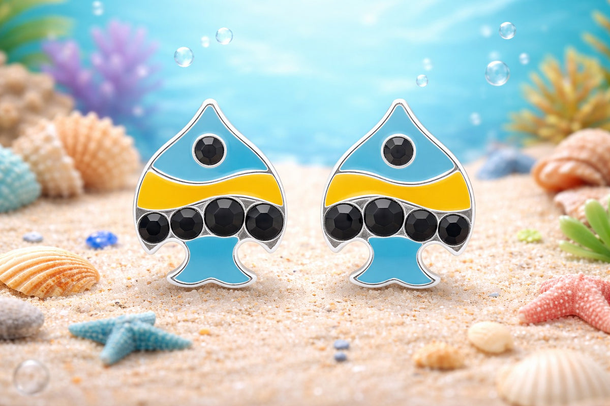 Fish Zirconia Studs