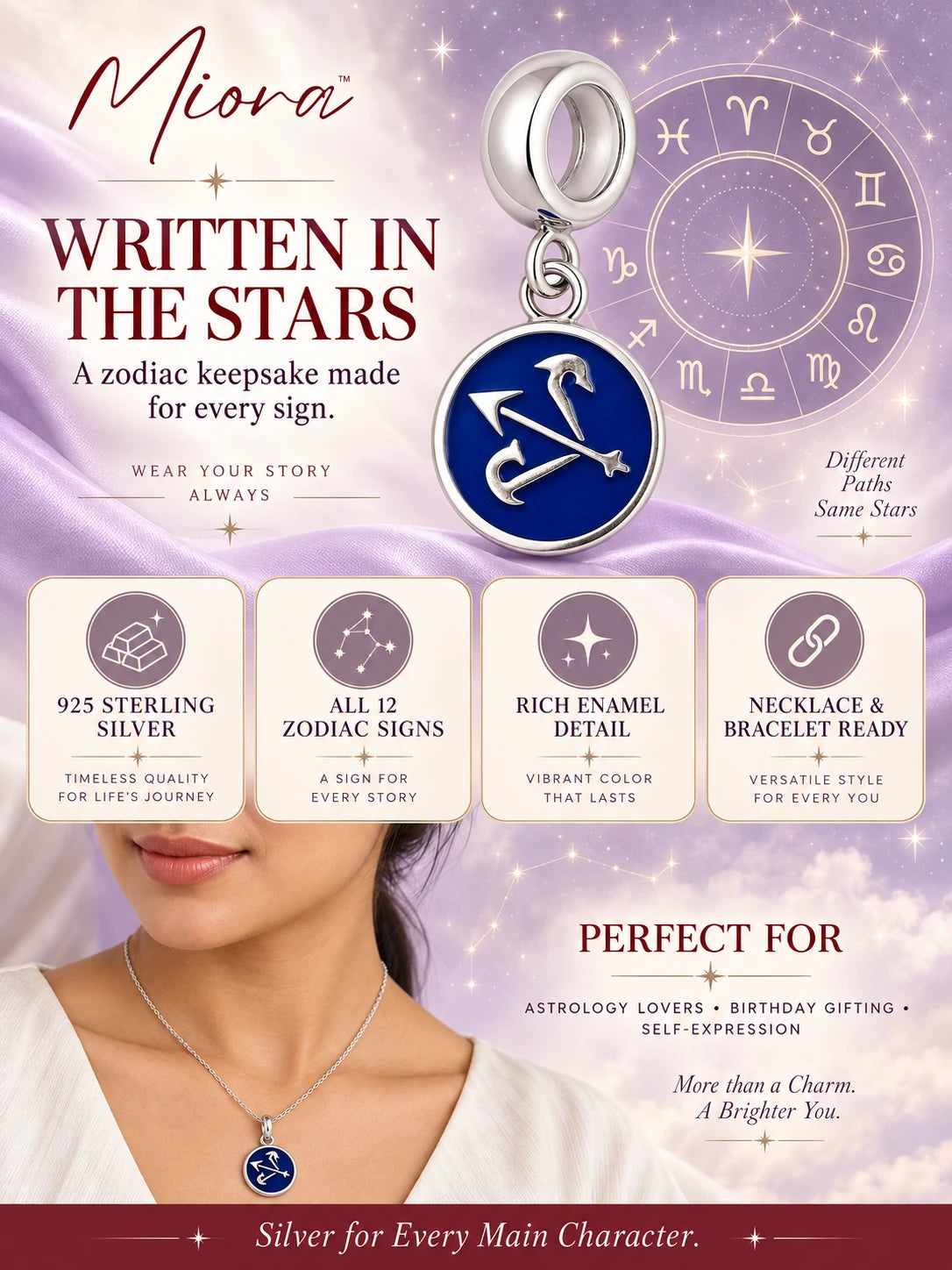 Zodiac Charm A+ content