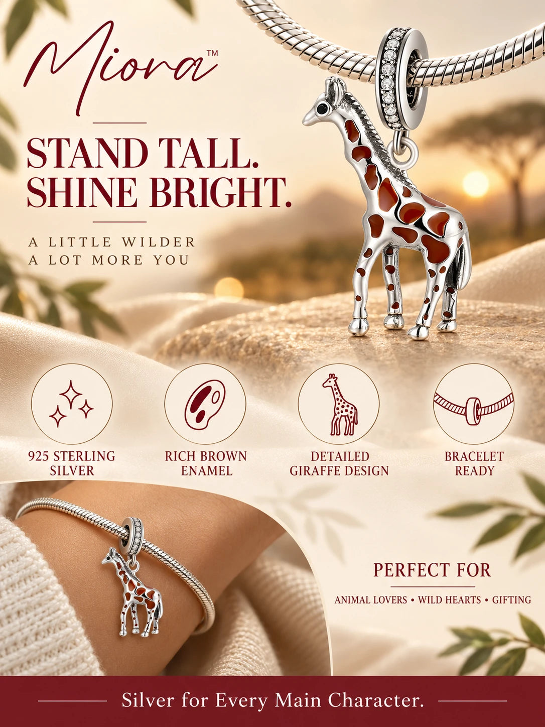 Giraffe Charm A+ content