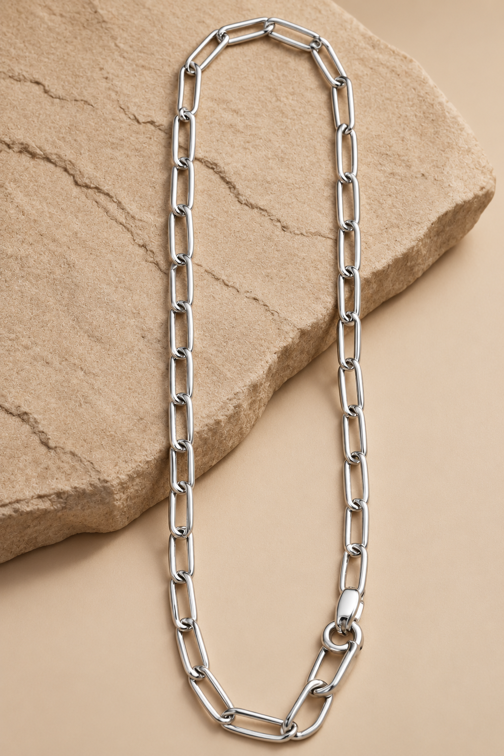 Elongated Link Chain