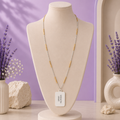 Tri-Tone Bead Chain Necklace