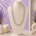 Iced-Out Cuban Link Chain Necklace