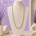 Oxidized Woven Chain Necklace | Bold Braided Design | Sterling Silver