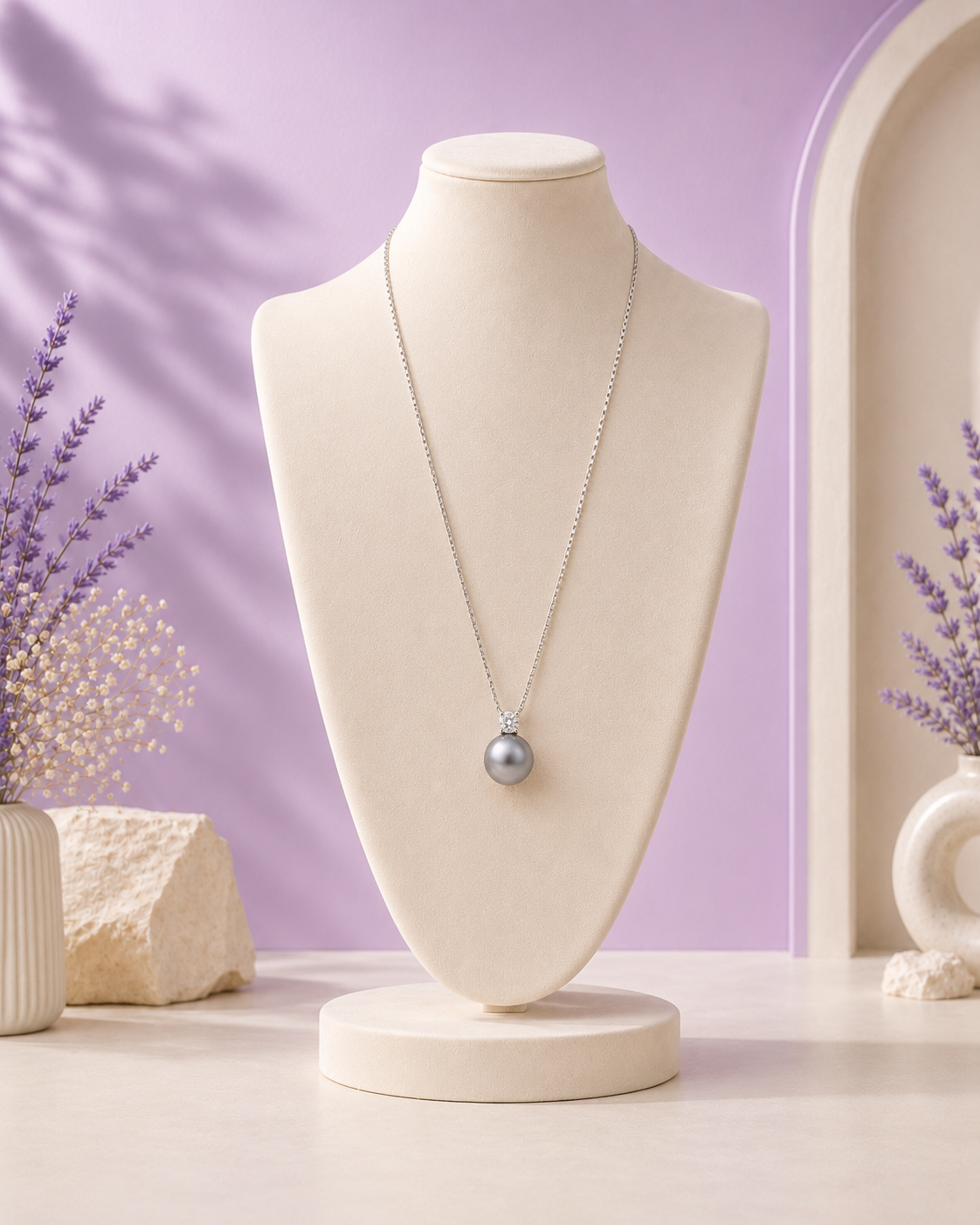 Grey Pearl Necklace