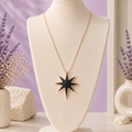 Black Starburst Necklace