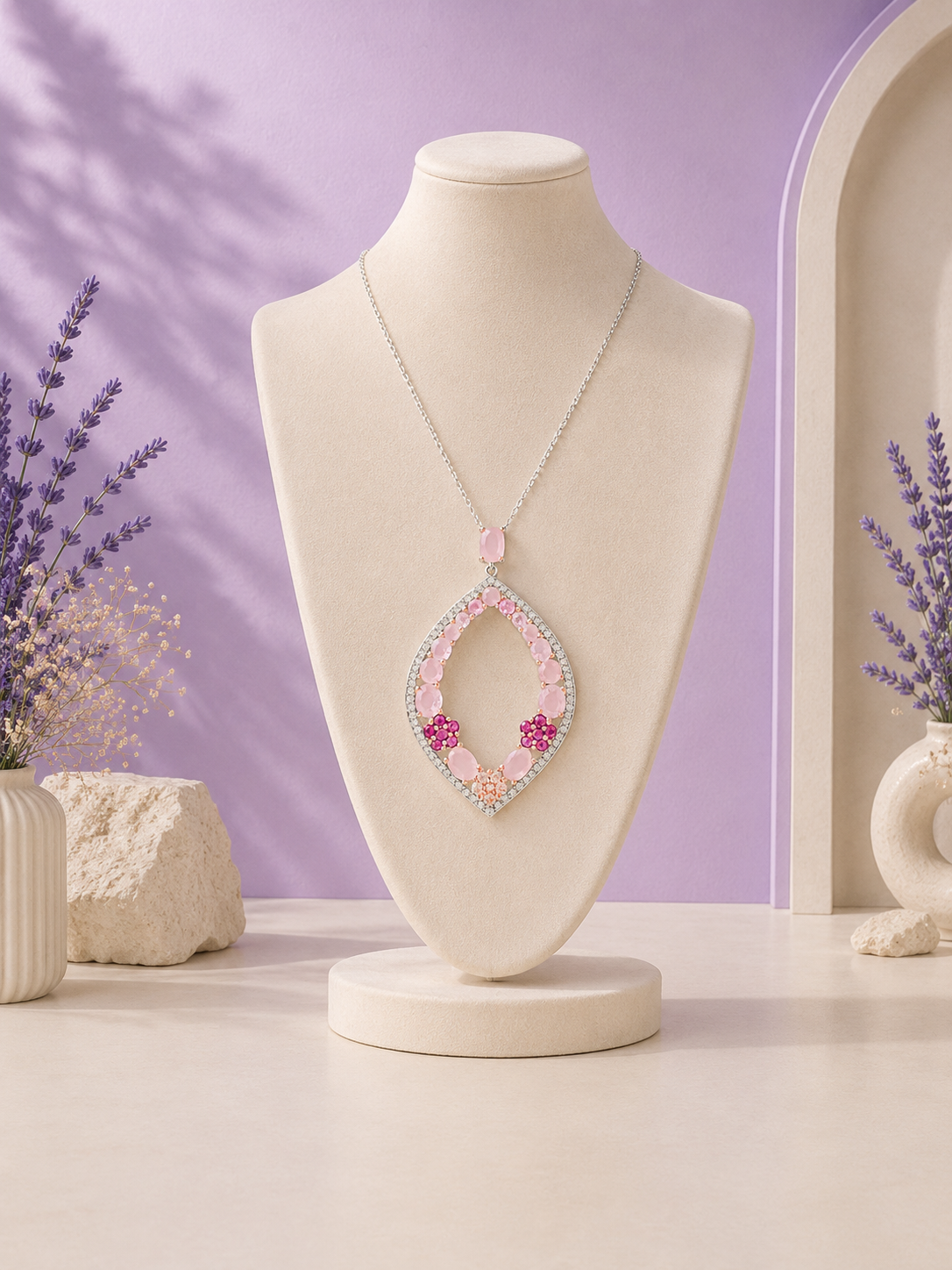 Pink Gemstone Necklace
