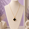 Black Clover Gold Plated Necklace
