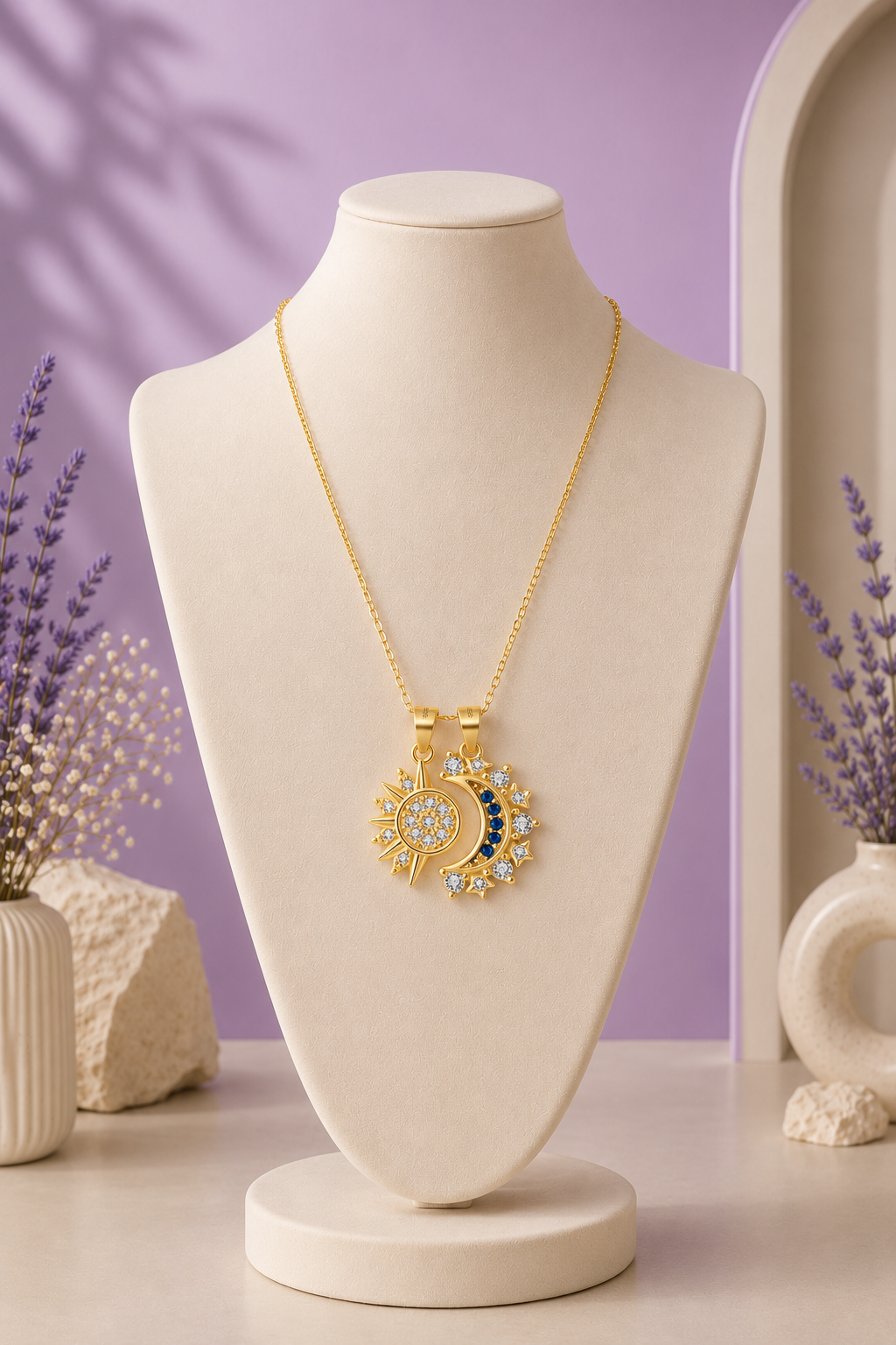 Sun and Moon Necklace