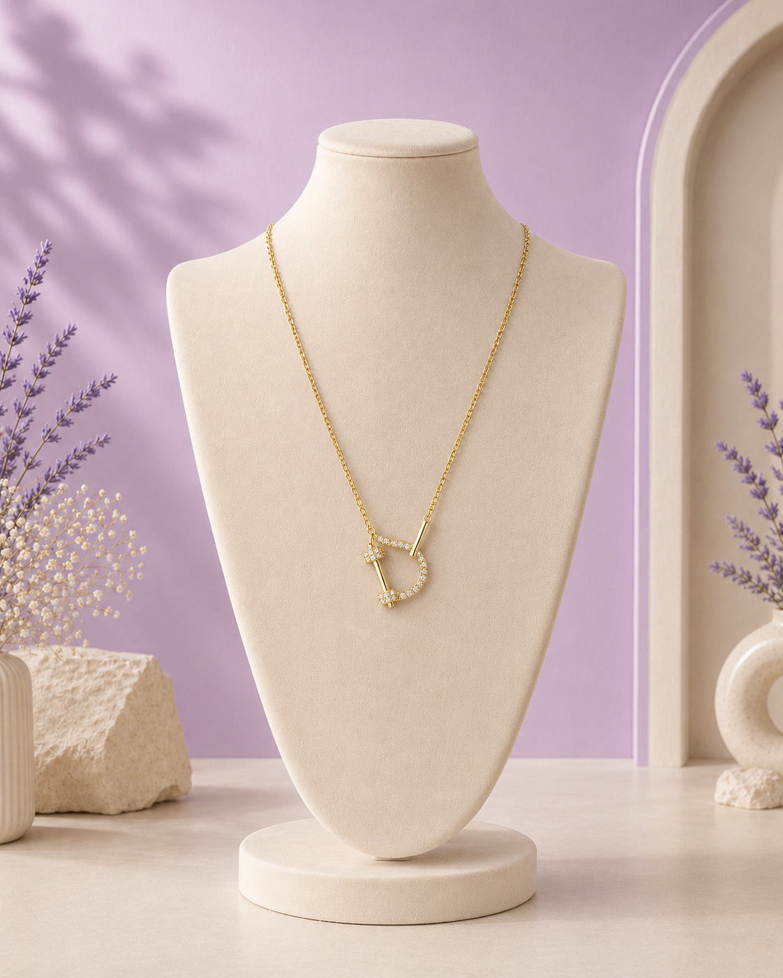 Gold Plated D-Link Necklace