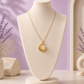 Celestial Crescent Pearl Necklace