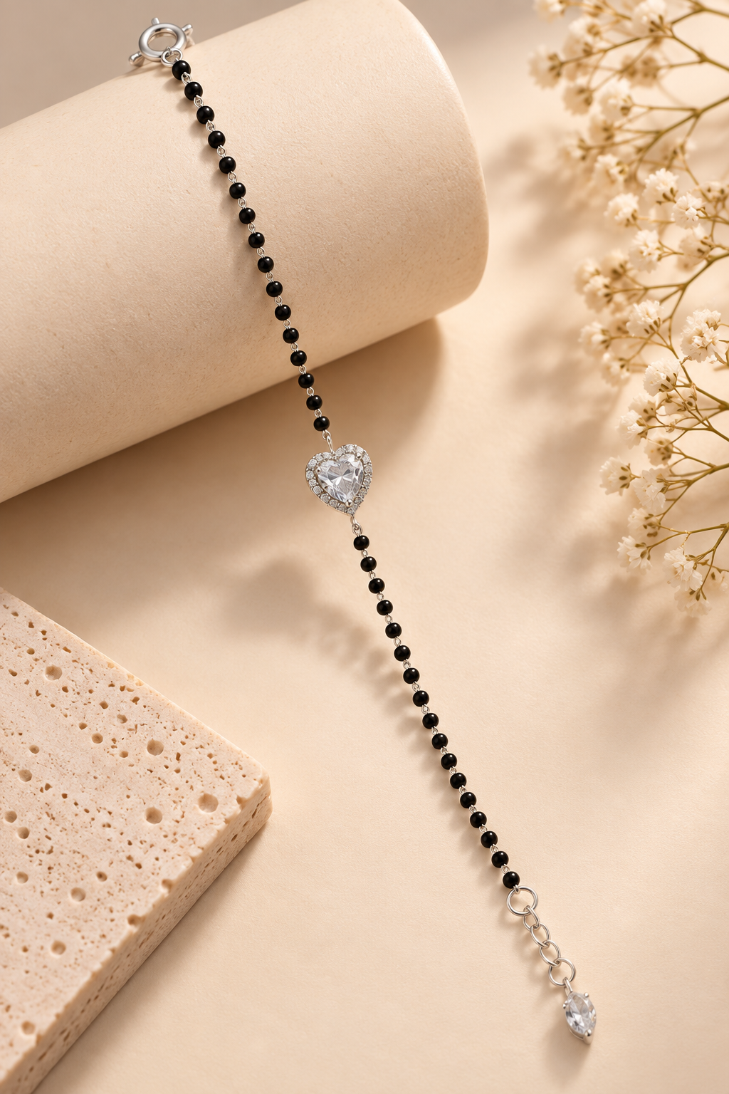 Heart Mangalsutra Bracelet