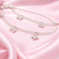 Teens Tiny Bells & Stone Anklets
