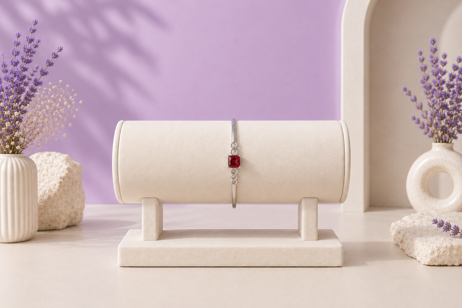 Princess-Cut Ruby Bracelet