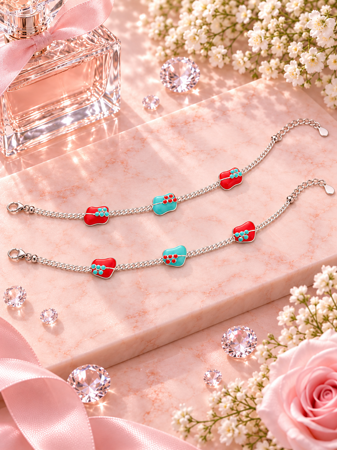 Twin Heart Anklet