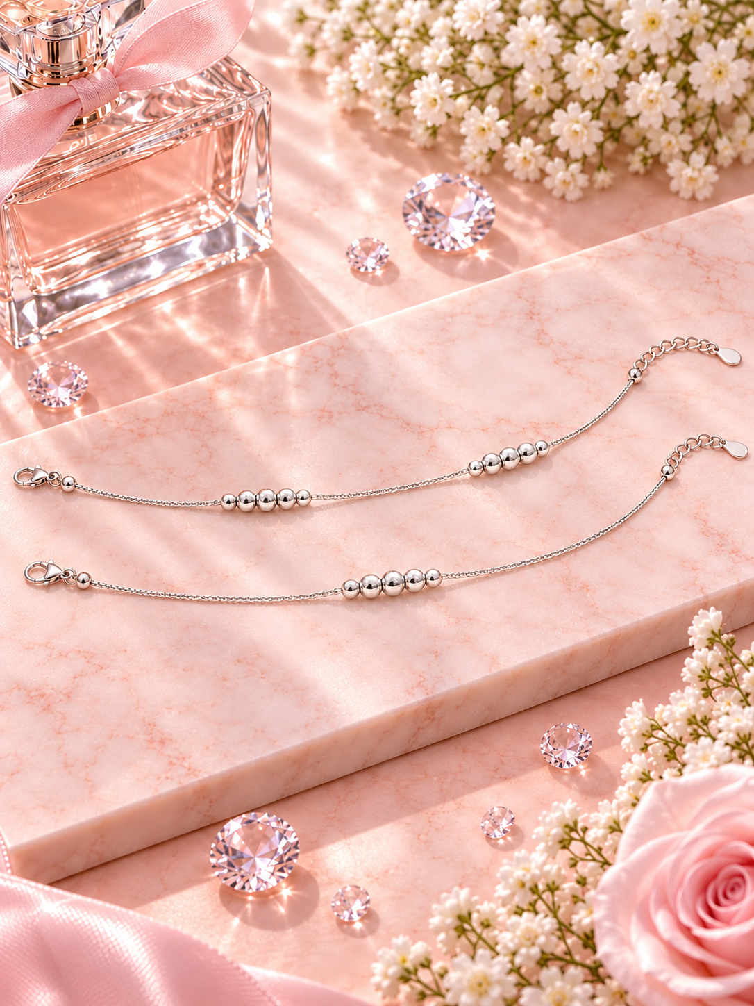 Hexa Beaded Anklet