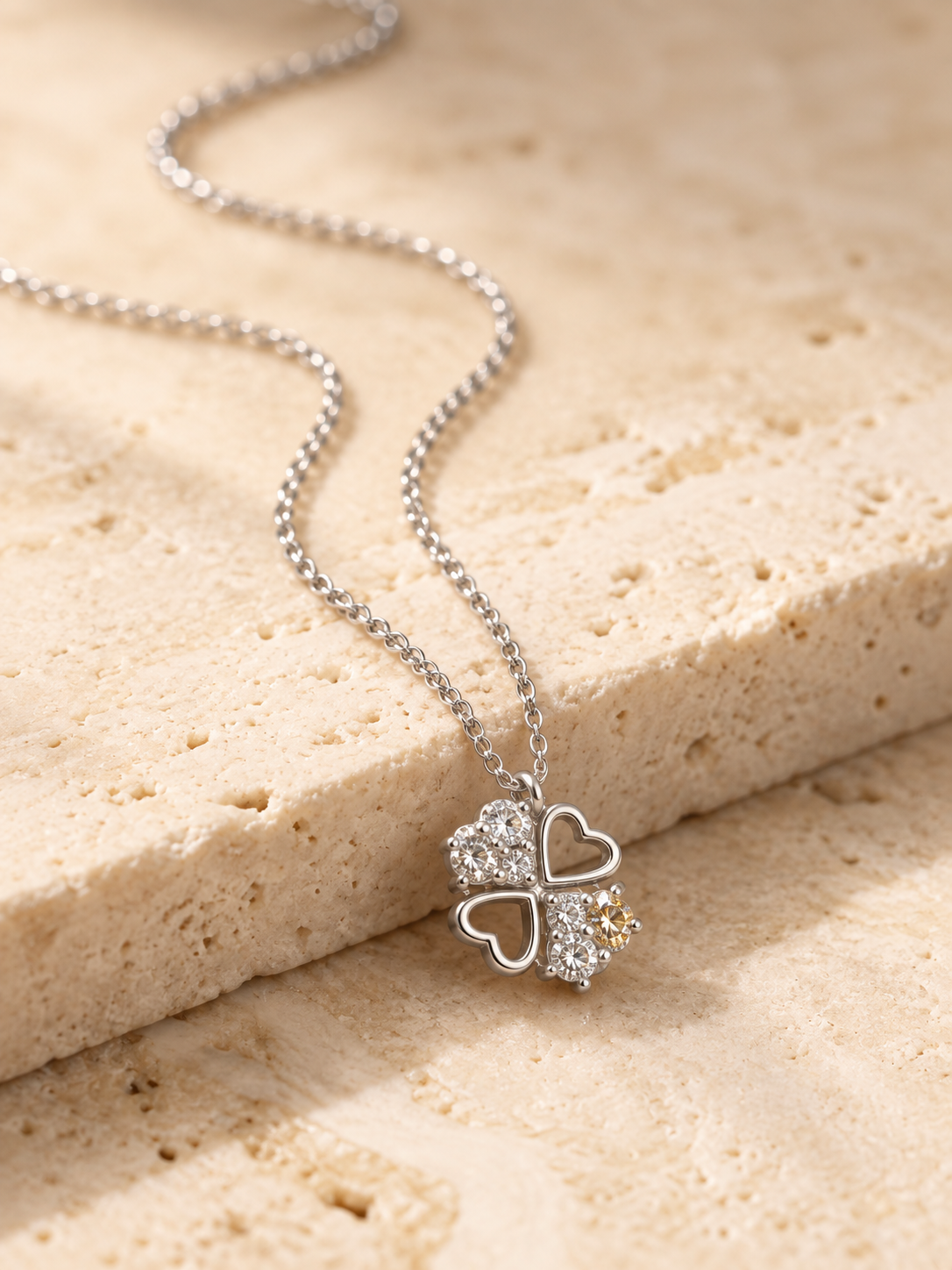 Magnetic-Heart MOP Necklace