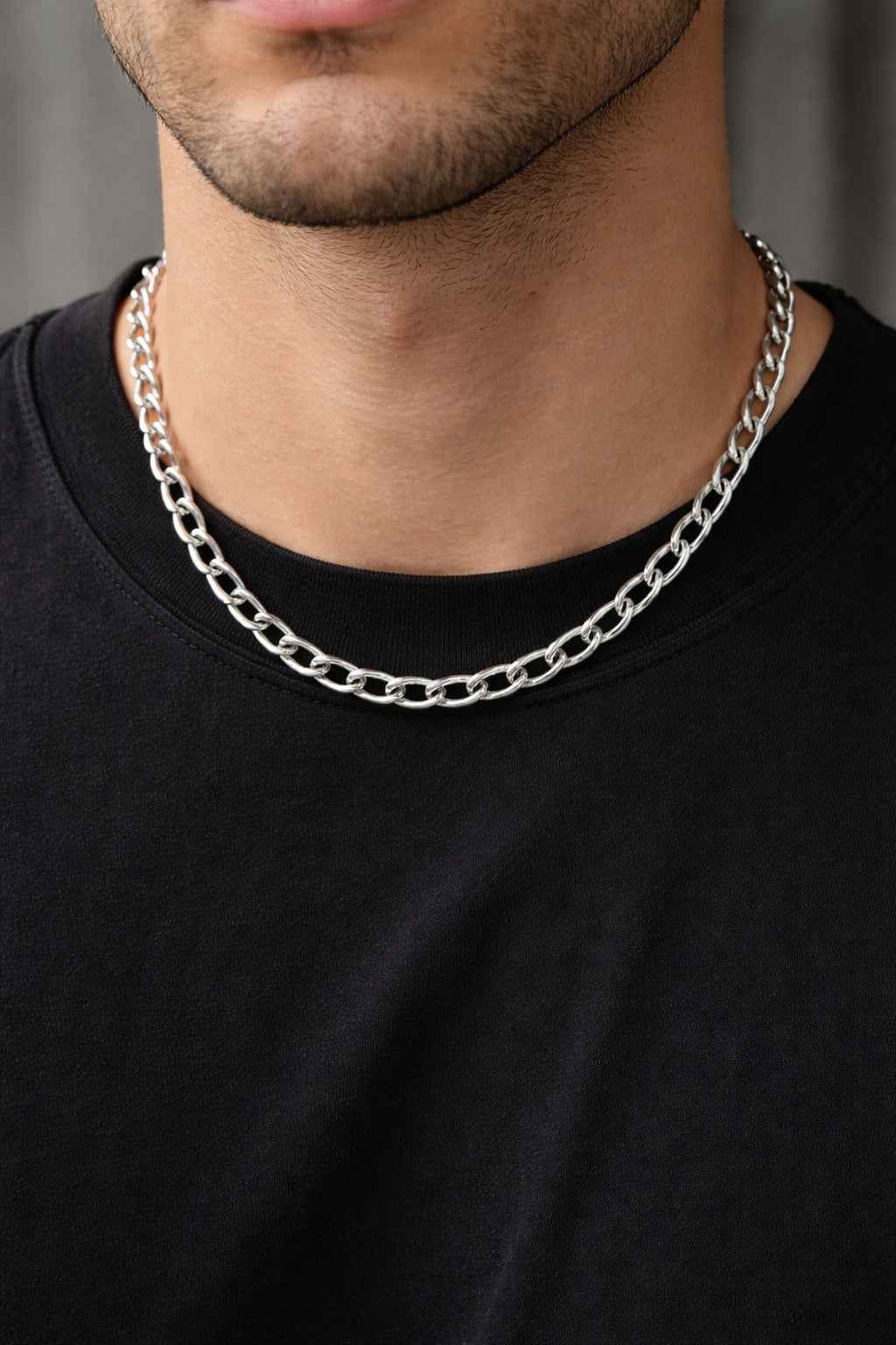 Elongated Paperclip Link Chain