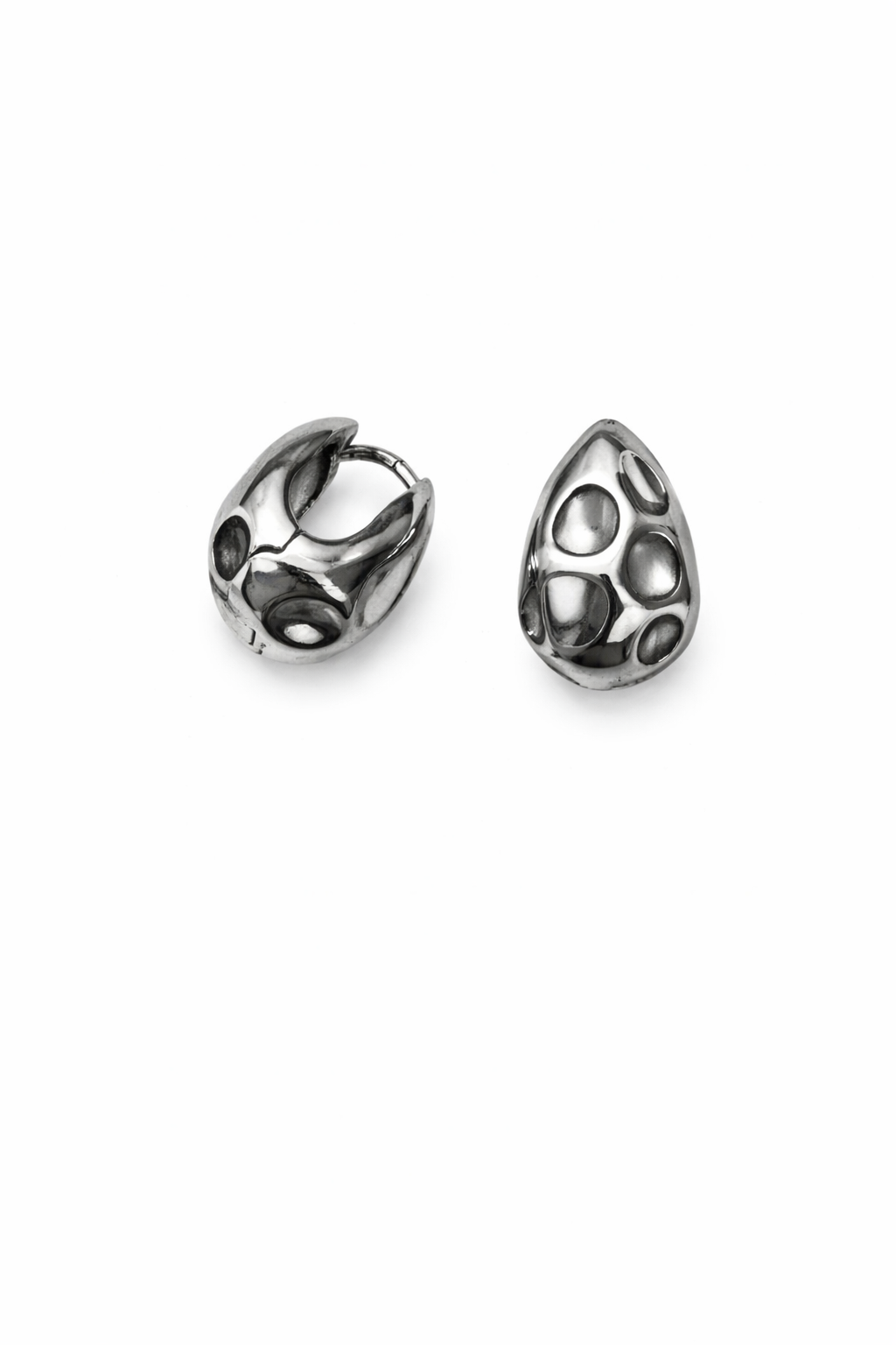 Textured Hollow Hoops - Miora