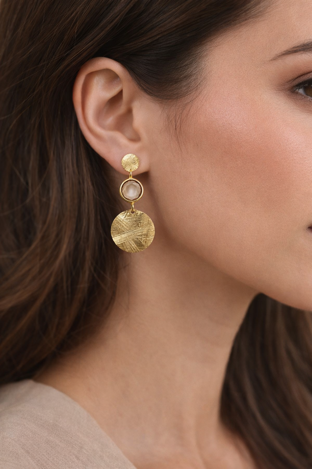 Connecting Circle Earrings - Miora