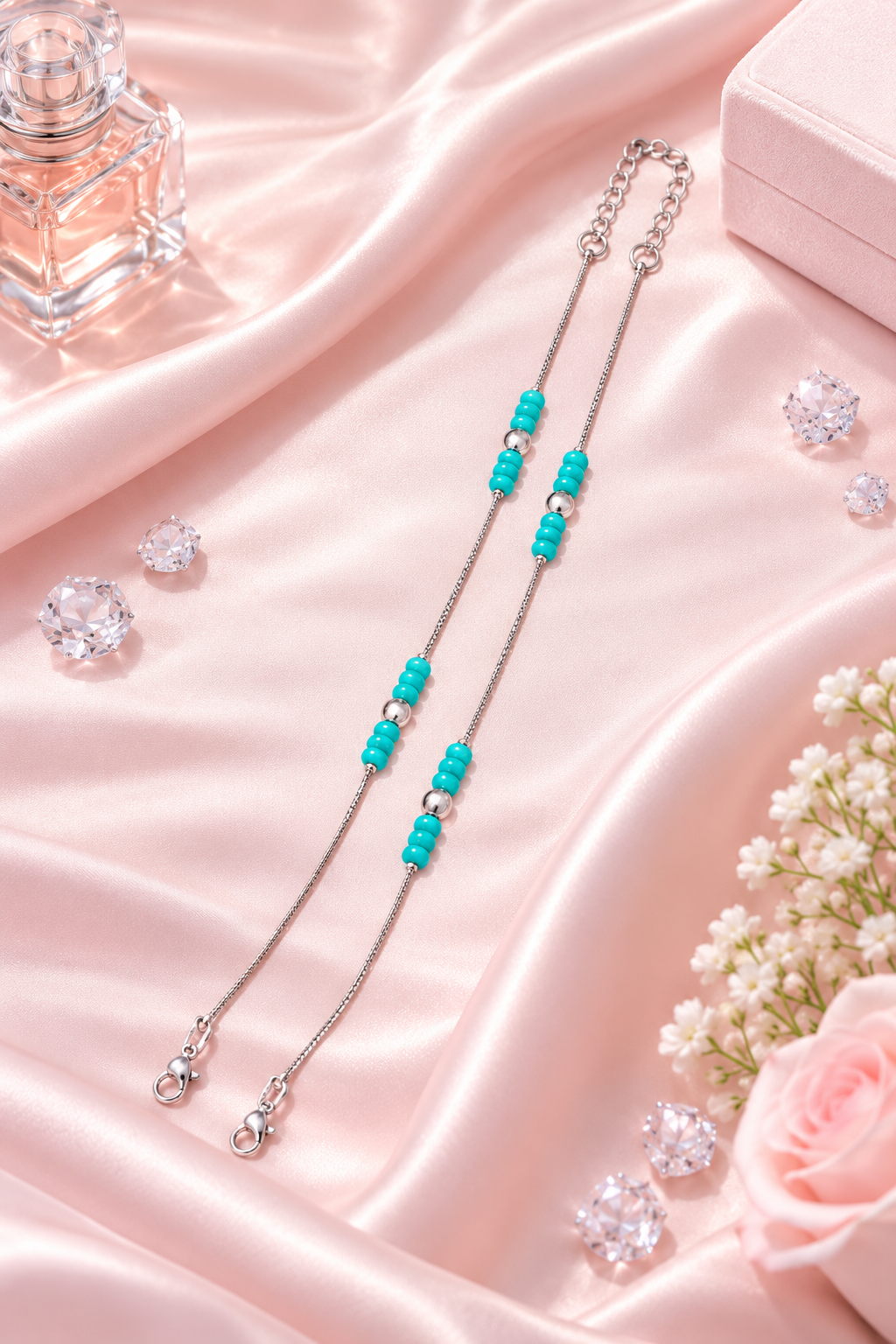 Mint Orbit Anklet