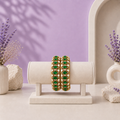 Emerald Polki Statement Bracelet