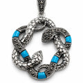 Turquoise Snake Pendant