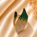 Adjustable Whisper Leaf Ring