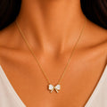 Vermeil Bow Necklace