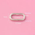 Oval Striped Connector
