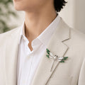 Emerald Wing Brooch