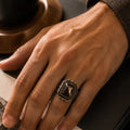 Brown Signet Ring