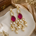 Ruby Polki Earings Earrings