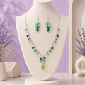 Green Swaroski Set