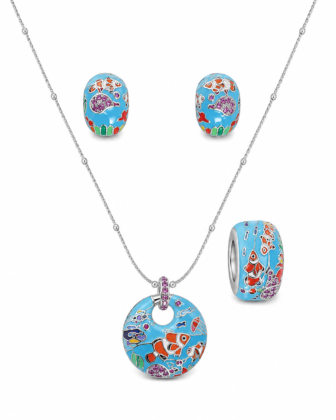 Neon Bloom Enamel Set
