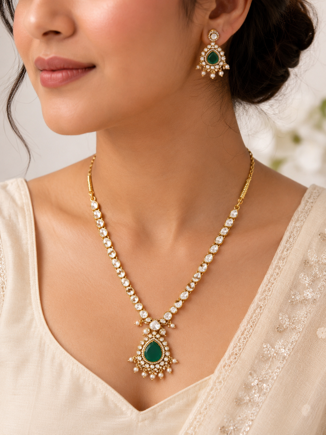 Mehrunnisa Polki Set