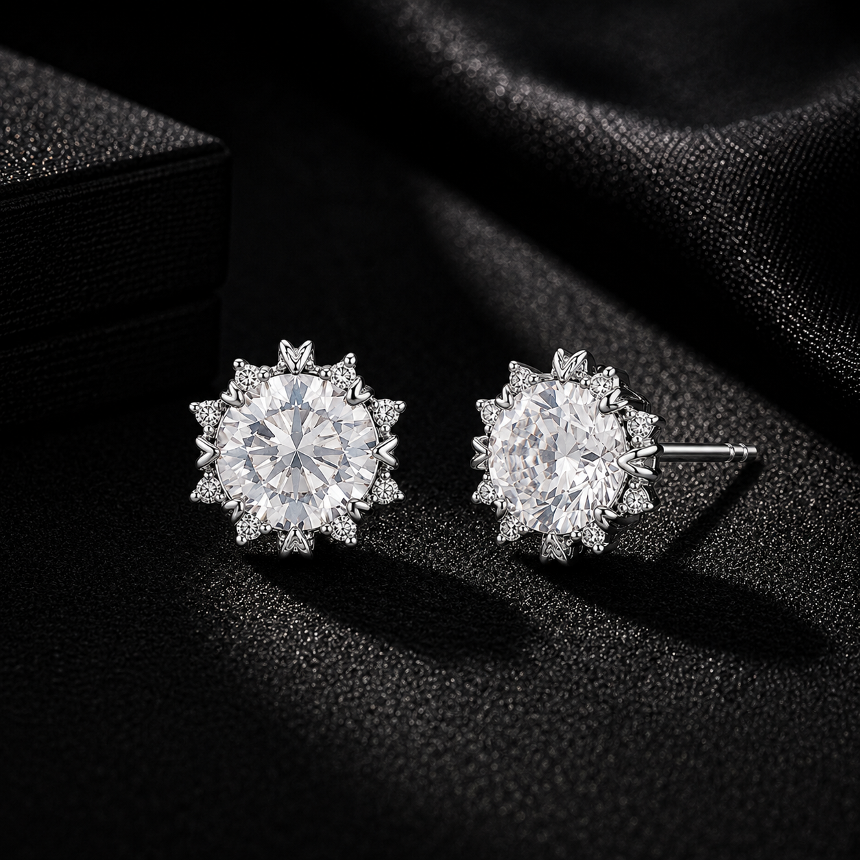 Monarch Moissanite Stud